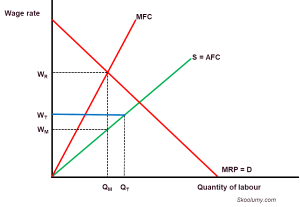 Trade union in monopsony